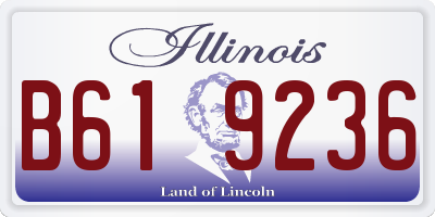 IL license plate B619236