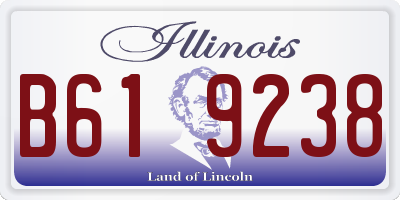 IL license plate B619238