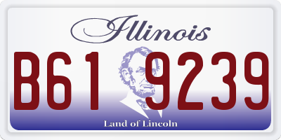 IL license plate B619239