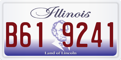 IL license plate B619241