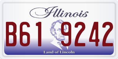 IL license plate B619242