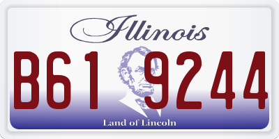 IL license plate B619244