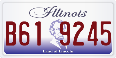 IL license plate B619245