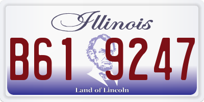 IL license plate B619247