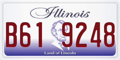 IL license plate B619248