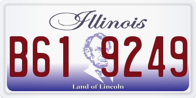 IL license plate B619249