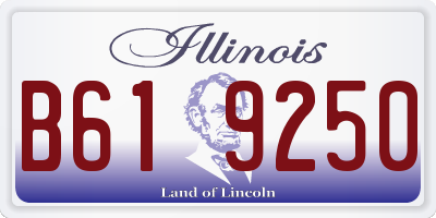 IL license plate B619250