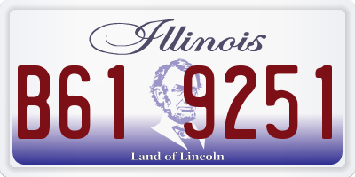 IL license plate B619251