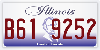 IL license plate B619252
