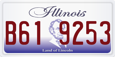 IL license plate B619253