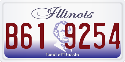 IL license plate B619254