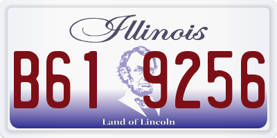IL license plate B619256