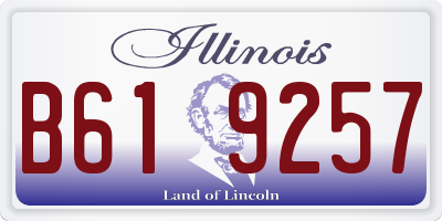 IL license plate B619257
