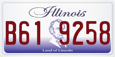 IL license plate B619258