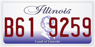 IL license plate B619259