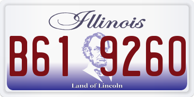 IL license plate B619260