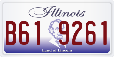 IL license plate B619261