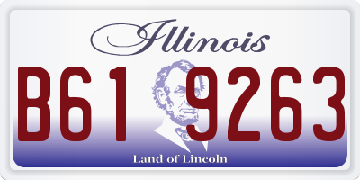 IL license plate B619263
