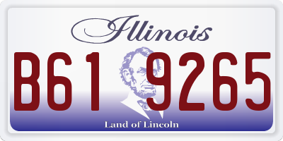 IL license plate B619265