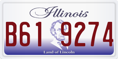 IL license plate B619274