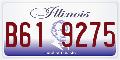 IL license plate B619275