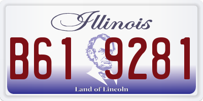 IL license plate B619281