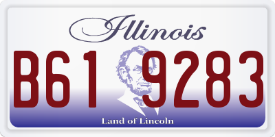 IL license plate B619283
