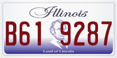 IL license plate B619287