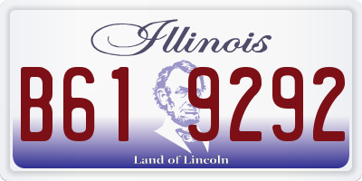 IL license plate B619292