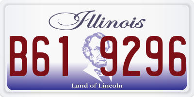IL license plate B619296