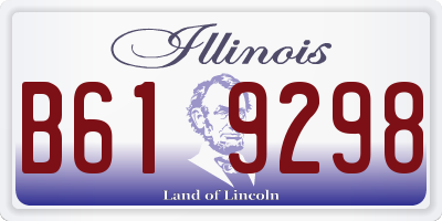 IL license plate B619298