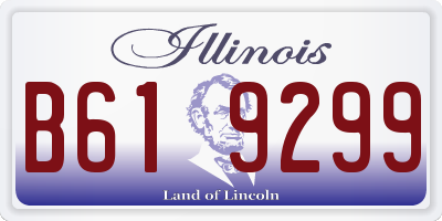 IL license plate B619299