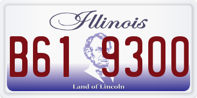 IL license plate B619300