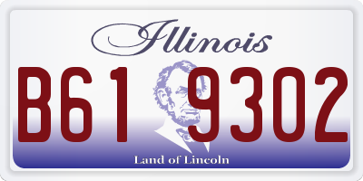 IL license plate B619302