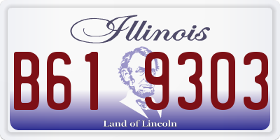 IL license plate B619303