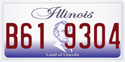 IL license plate B619304