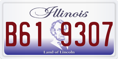 IL license plate B619307