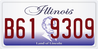 IL license plate B619309