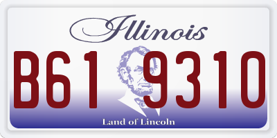 IL license plate B619310