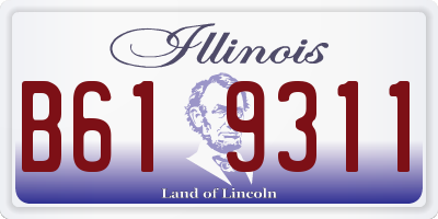 IL license plate B619311