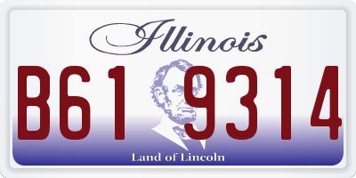 IL license plate B619314