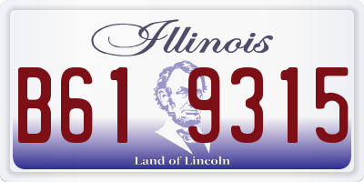 IL license plate B619315