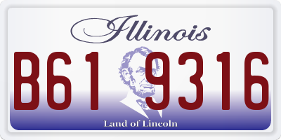IL license plate B619316
