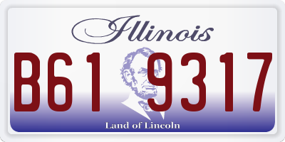 IL license plate B619317