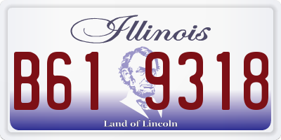 IL license plate B619318