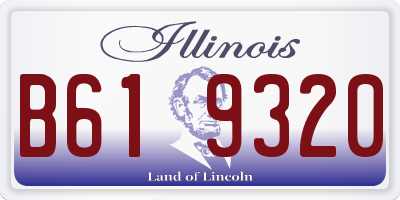 IL license plate B619320