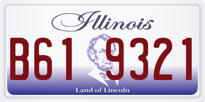 IL license plate B619321