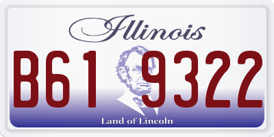 IL license plate B619322