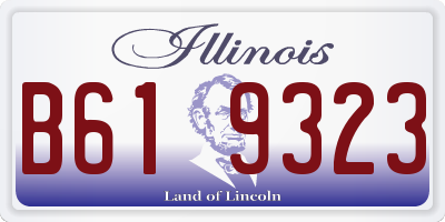 IL license plate B619323