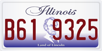 IL license plate B619325